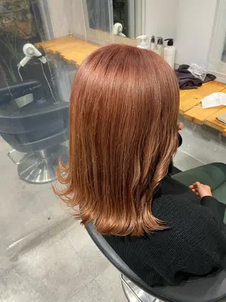 セミロング MEI🎀垢抜けカラ ー🎀韓国styleのヘアスタイル