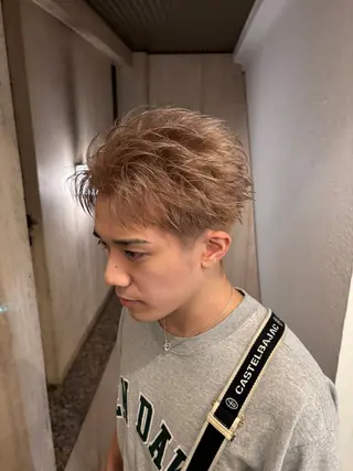 ショート メンズ メンズハイトーン特化 てるぼうのヘアスタイル