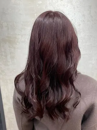 ミディアム カラー blanc hair 西中島MASARUのヘアスタイル