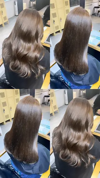 ロング カラー 透明感カラー |ベー ジュ|齊藤ひなののヘアスタイル