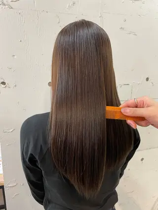 セミロング カラー 🇰🇷くびれボブ/ 韓国ボブ🇰🇷愛誠のヘアスタイル