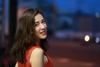 セミロング カラー パーマ 中野 靖志のヘアスタイル