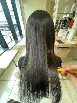 ロング 加藤 未歩のヘアスタイル