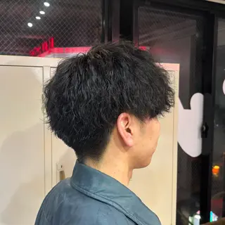 カラー メンズ ハイトーン艶カラー 💎あやめ🎀のヘアスタイル