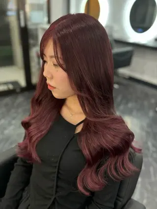 ロング 山北 優姫のヘアスタイル