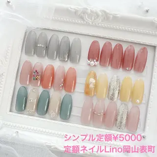 ネイル 定額ネイルLino 岡山表町のネイルデザイン