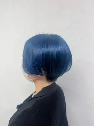 ショート カラー ナチュラルベージュ/ 顔周りカット/由喜のヘアスタイル