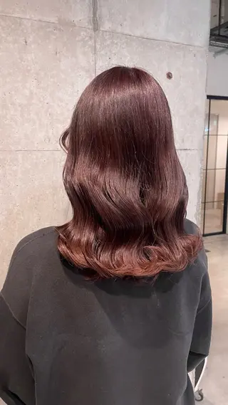 ミディアム カラー ミルクティーベージュ 新潟万代/MANA♡のヘアスタイル