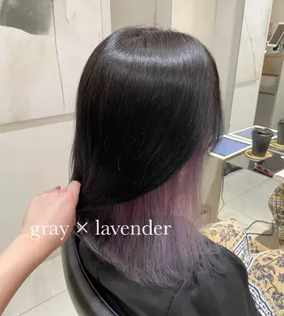 ミディアム カラー ヘアアレンジ 艶髪/レイヤーカット 🐣misakiのヘアスタイル