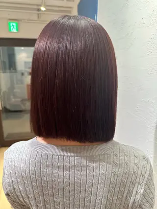 ミディアム ブリーチカラーボブ sayo🧸🤎のヘアスタイル