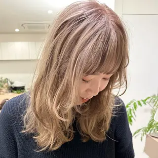 ロング カラー rion🪽 /wカラー・縮毛矯正のヘアスタイル