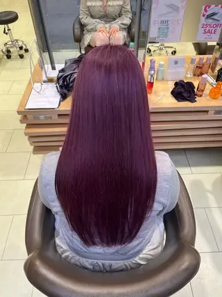 ロング カラー waka❤️✨ レイヤーボブ/ネイルのヘアスタイル