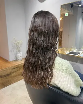 ロング パーマ 【arc】Ruri コテ巻き風パーマのヘアスタイル