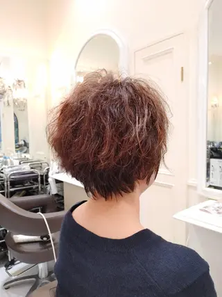 ショート パーマ 中村 裕昭のヘアスタイル