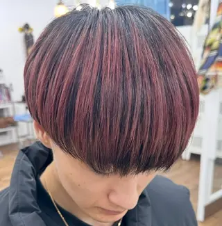 ショート カラー パーマ メンズ メンズ特化✂️ 小枝 優生のヘアスタイル