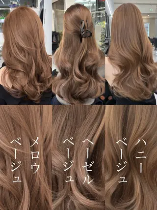 ロング カラー Ardore 韓国風カラー大阪のヘアスタイル