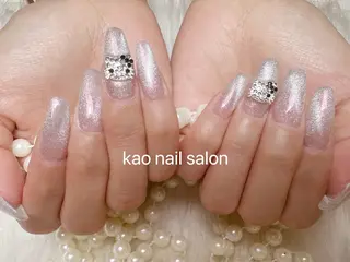 ネイル kao nail マグネット/長さだしのネイルデザイン