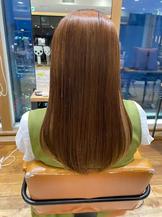 セミロング パーマ 顔周り/くびれヘア 韓国ヘア💕風間るなのヘアスタイル