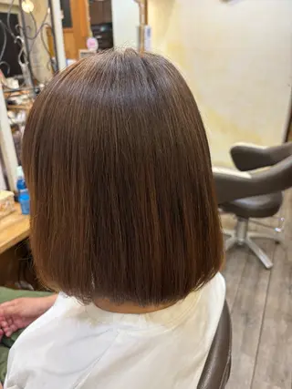 ミディアム 中根 瑠香のヘアスタイル