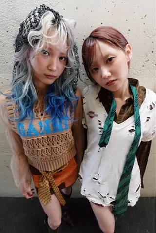 セミロング カラー 🧡梅田ハイトーン カラー🧡runaのヘアスタイル