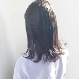 ミディアム カラー レイヤーカット/ ウルフカット/大橋 のヘアスタイル