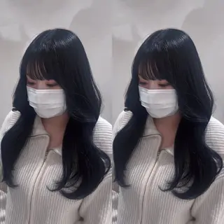 ロング カラー 💖大人韓国ヘア💖 韓国艶カラー【銀座】のヘアスタイル