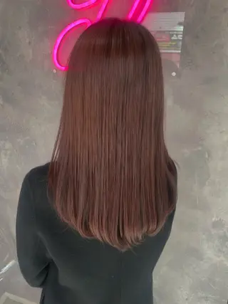 セミロング カラー Tule所属・Ayane あやねのヘアスタイル