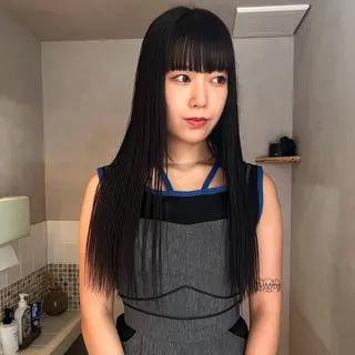 ロング カラー nishido ハイライト/海外ヘアのヘアスタイル