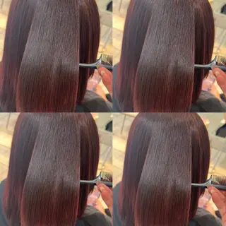 ミディアム カラー 【髪質改善特化】 艶髪/透明感カラーのヘアスタイル