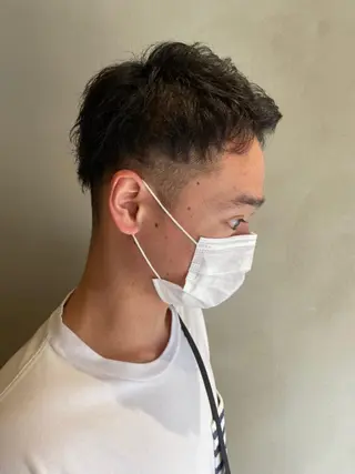 メンズ 上石神井メンズパーマ 飯田徹のヘアスタイル