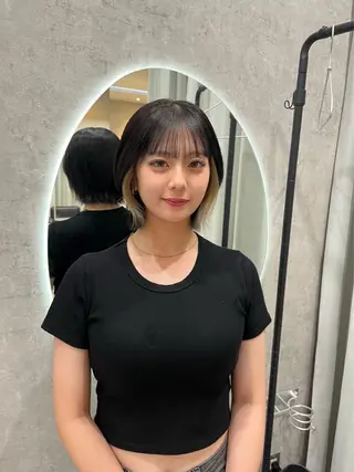 カラー 中島 日菜のヘアスタイル