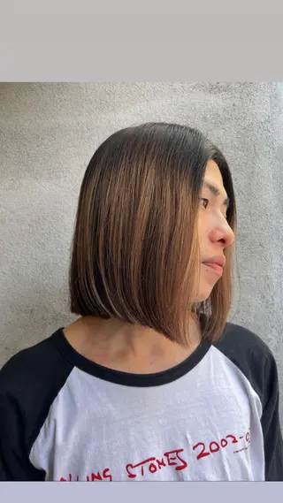 ミディアム メンズ パーマ／透明感 🍃Hidetoraのヘアスタイル