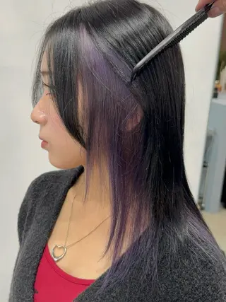 ミディアム ハイトーン/福井 🦖/服部じんのヘアスタイル