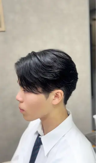 ショート パーマ メンズ 🔮メンズ縮毛矯正 毛流れパーマ💎竹永のヘアスタイル