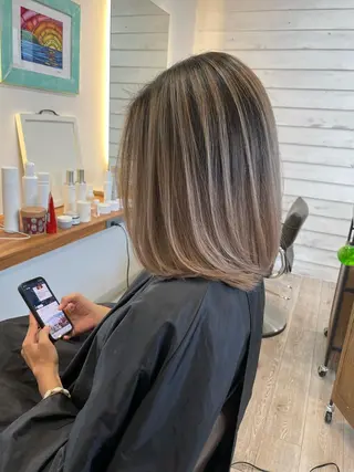 ミディアム カラー 【店長】大根 亮太のヘアスタイル