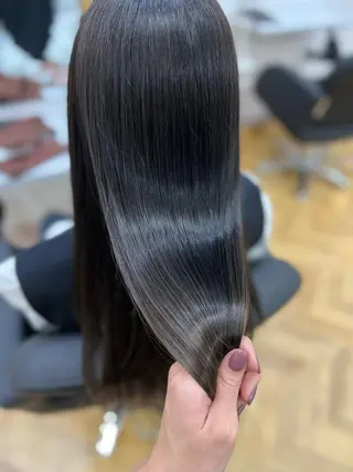 ロング カラー ヘアアレンジ ✨カチモリ✨レイヤー 韓国ヘア🇰🇷ゆいのヘアスタイル