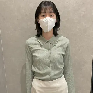 ミディアム カラー はちすか るかのヘアスタイル