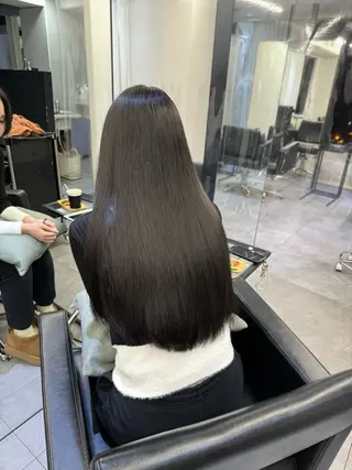 ロング カラー AHNKISM所属・似合わせカット💎 トレンドレイヤーのヘアスタイル