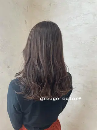 セミロング Kanami/韓国風 /艶カラーのヘアスタイル