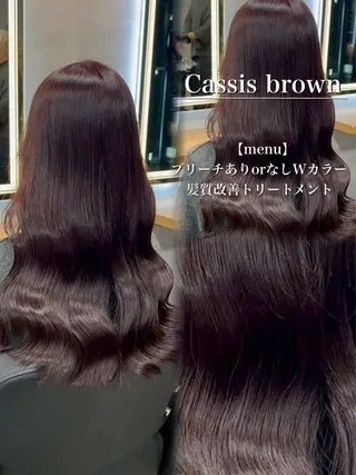 ロング カラー ヘアアレンジ ダメージレスカラー 🩵HIYO🩵のヘアスタイル