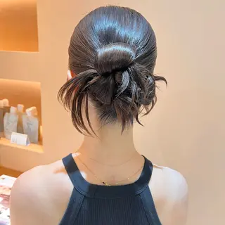 ミディアム カラー ヘアアレンジ ✨カチモリ✨レイヤー 韓国ヘア🇰🇷ゆいのヘアスタイル