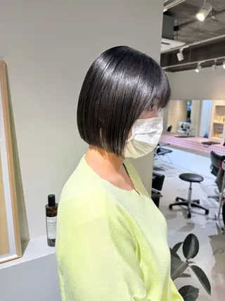 ショート カラー 髪質改善マスター 長尾勇弥/梅田中津のヘアスタイル