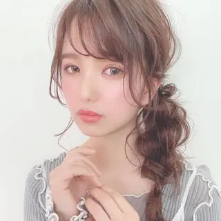 ロング 大阪ウルフカット 🐺デザインカラーのヘアスタイル