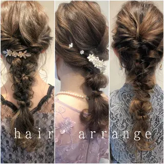 ロング ヘアアレンジ カラーパティシエ facce🌼ikoのヘアスタイル