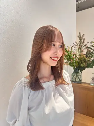 ミディアム カラー Liru:smart salon/茅ヶ崎のヘアスタイル