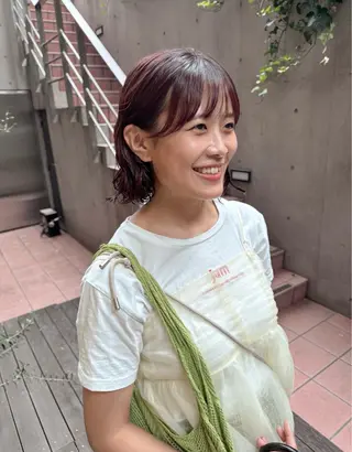 ショート カラー パーマ 大橋 芽衣のヘアスタイル