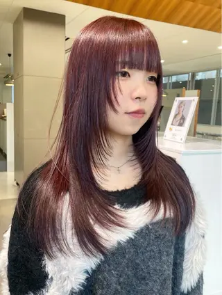 ロング カラー 透明感×レイヤーカッ ト🌼kiraraのヘアスタイル