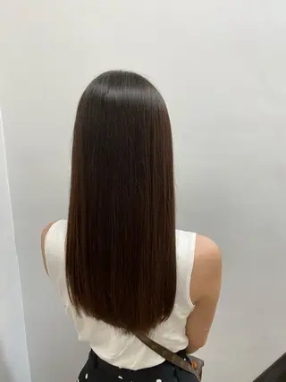 ミディアム カラー ヘアアレンジ 韓国風ベージュ🤎 赤みなし🌿横浜🤎のヘアスタイル