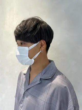 ショート カラー メンズ 若林 良のヘアスタイル