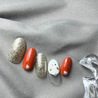 ネイル ⭐︎休業中の練習⭐︎ JNA認定講師髙橋のネイルデザイン